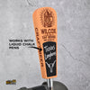 Custom Engraved Paddle Style Tap Handle – Engraved Wood Kegerator Handle with Chalkboard
