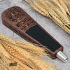 Custom Engraved Paddle Style Tap Handle – Engraved Wood Kegerator Handle with Chalkboard