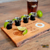 Personalized Tequila Flight Board for Wedding Gift