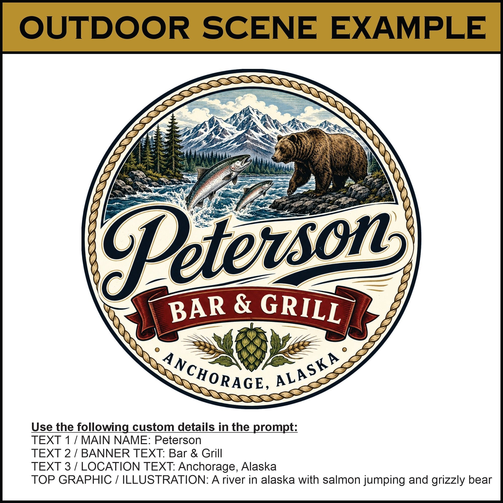 AI Prompt - Classic Brewery Edition Custom Beer Tap Logo - Custom Brew Gear