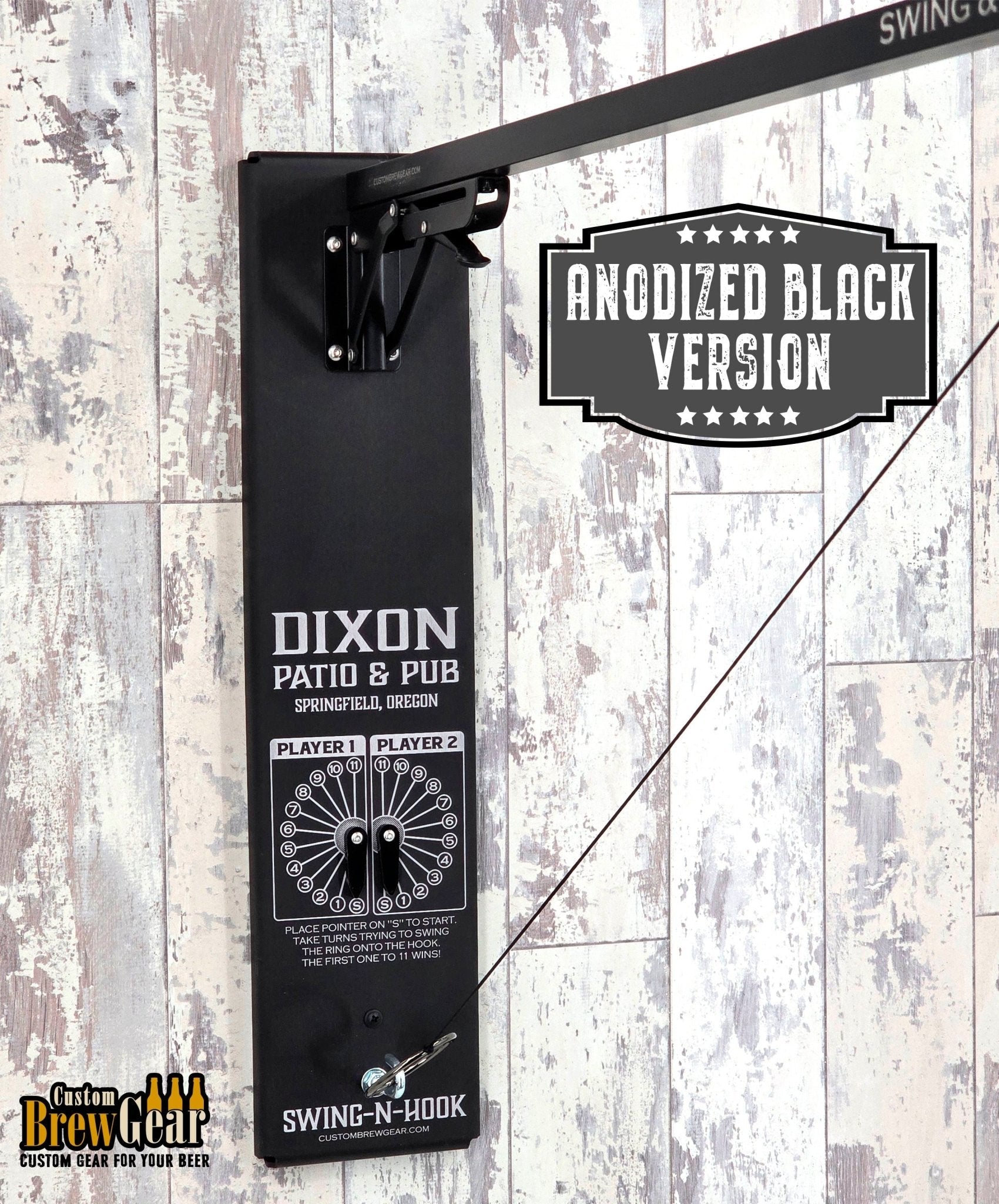 Anodized Aluminum Personalized Ring & Hook Game | Outdoor Family Game - Custom Brew Gear