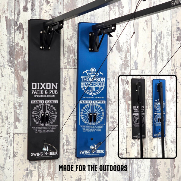 Anodized Aluminum Personalized Ring & Hook Game | Outdoor Family Game - Custom Brew Gear
