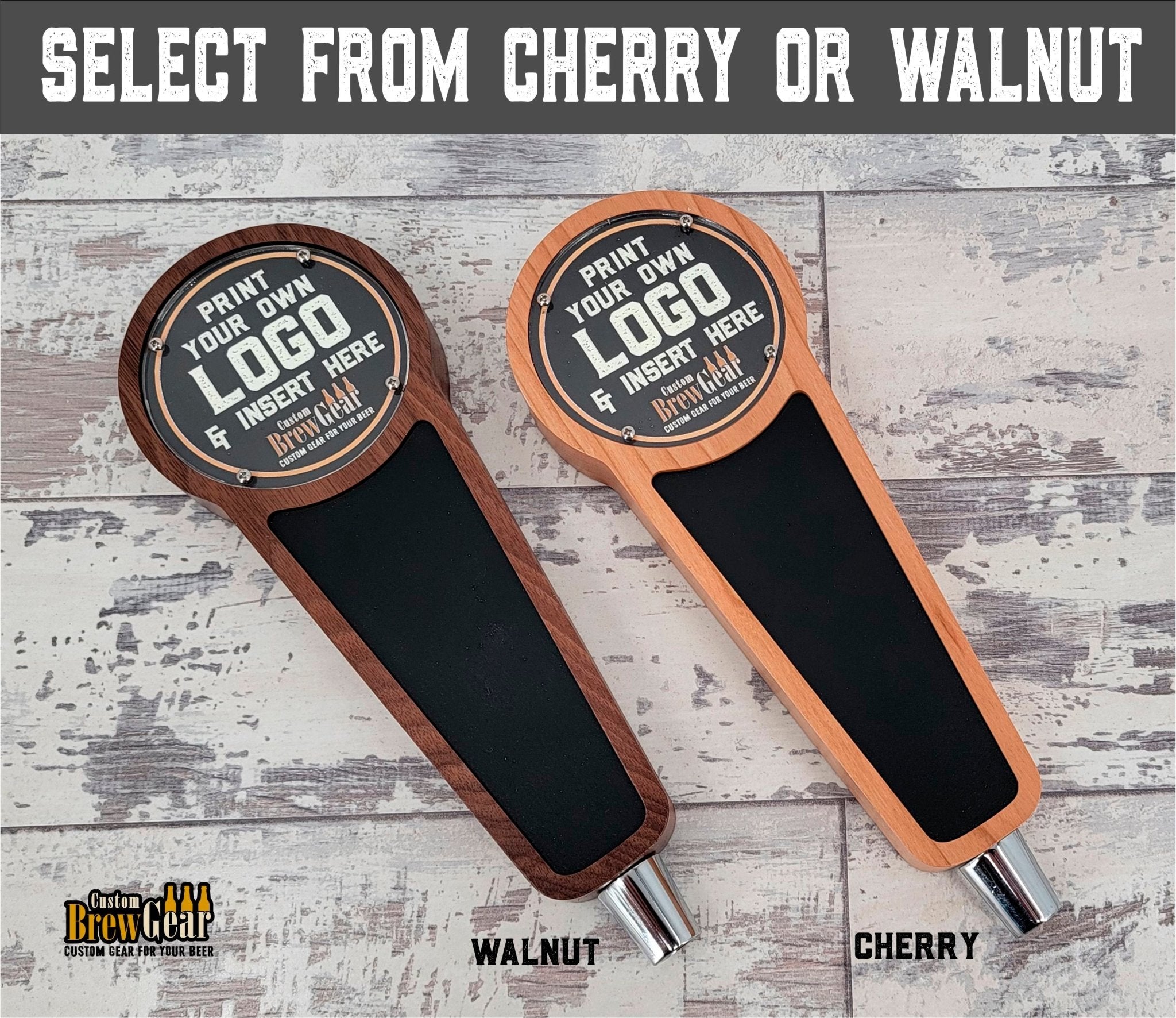 Beer Tap Handle with Changeable logo - Custom Brew Gear