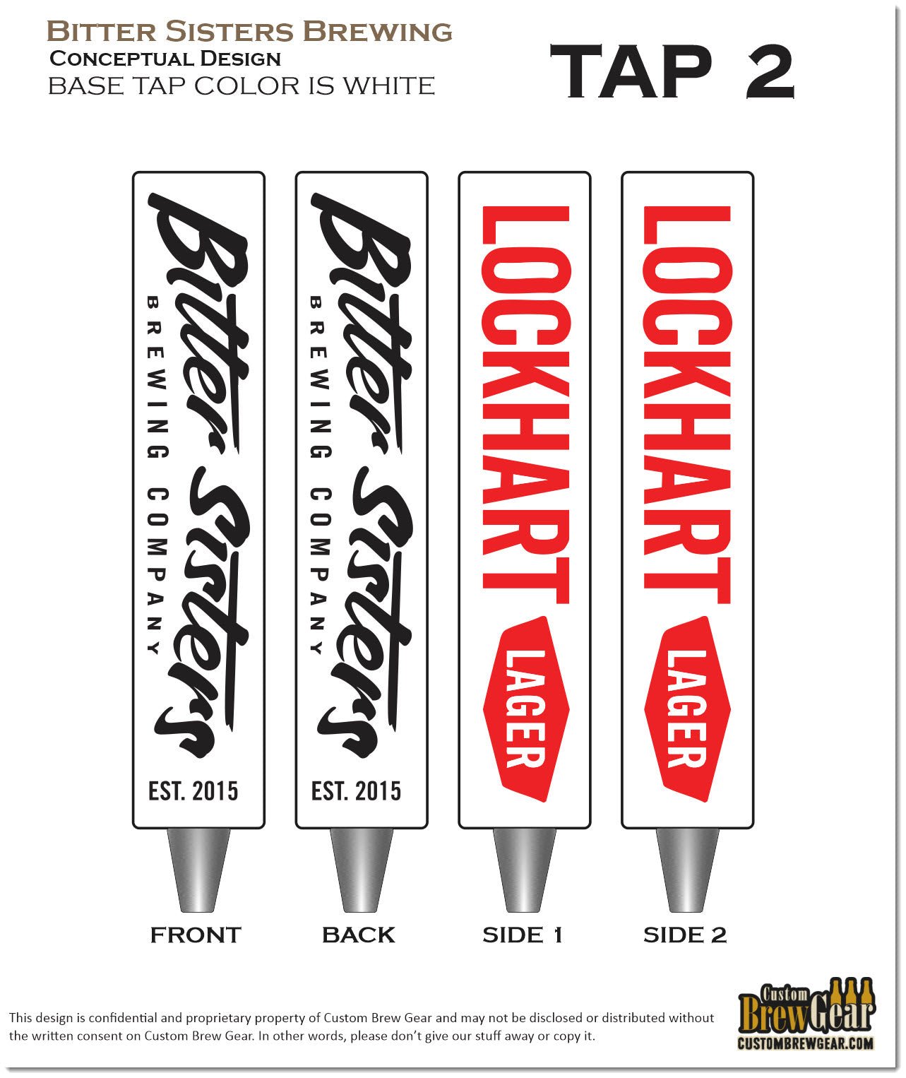 Bitter Sisters Tap Handles - Custom Brew Gear