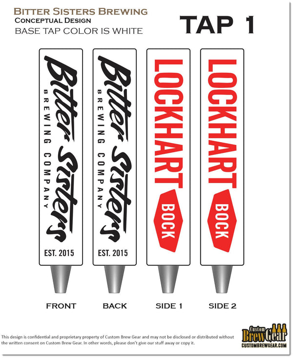 Bitter Sisters Tap Handles - Custom Brew Gear
