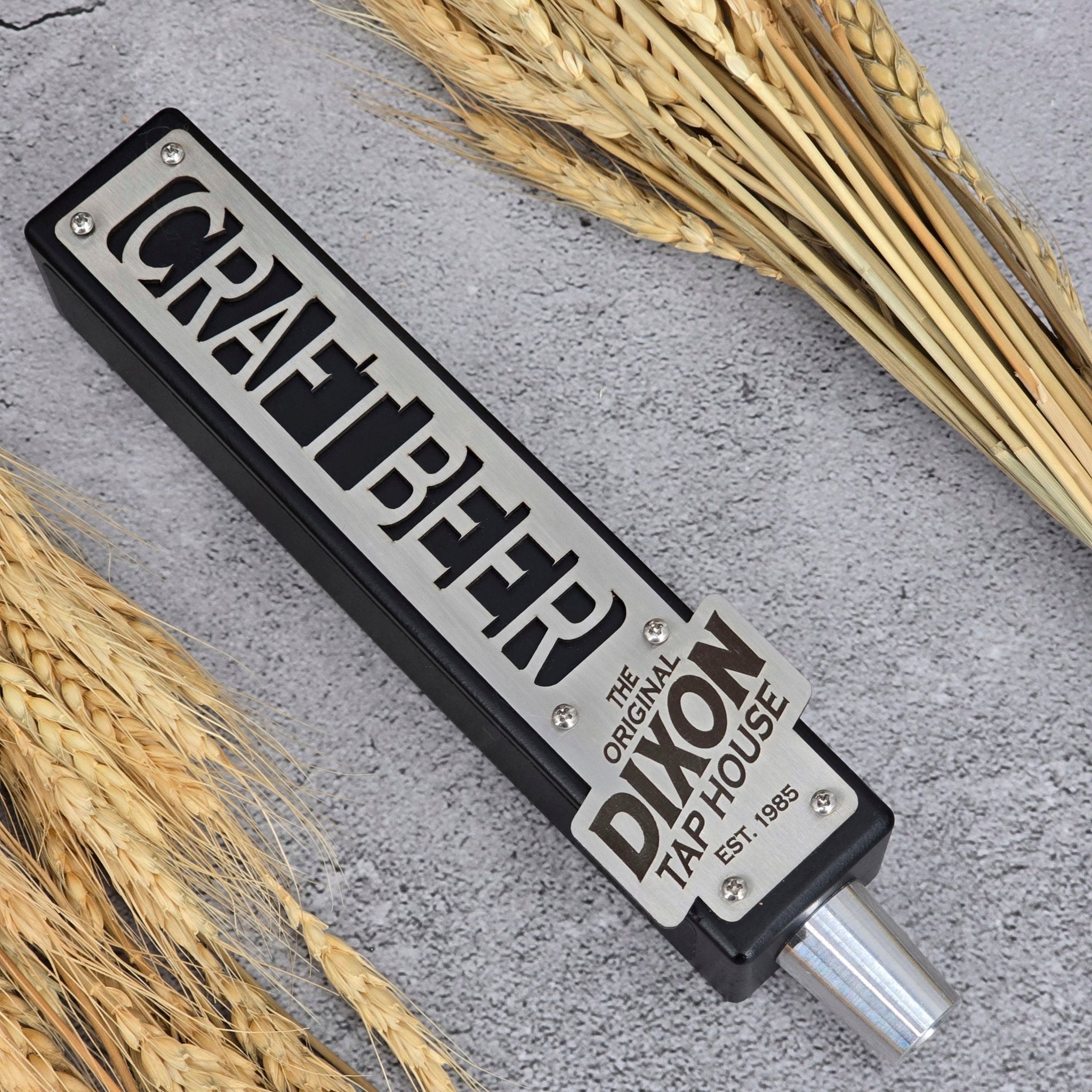 Black and Stainless Edition Tap Handle - Custom Brew Gear