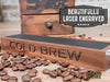 Cold Brew Coffee Tap Handle - Solid Cherry or Walnut - Custom Brew Gear