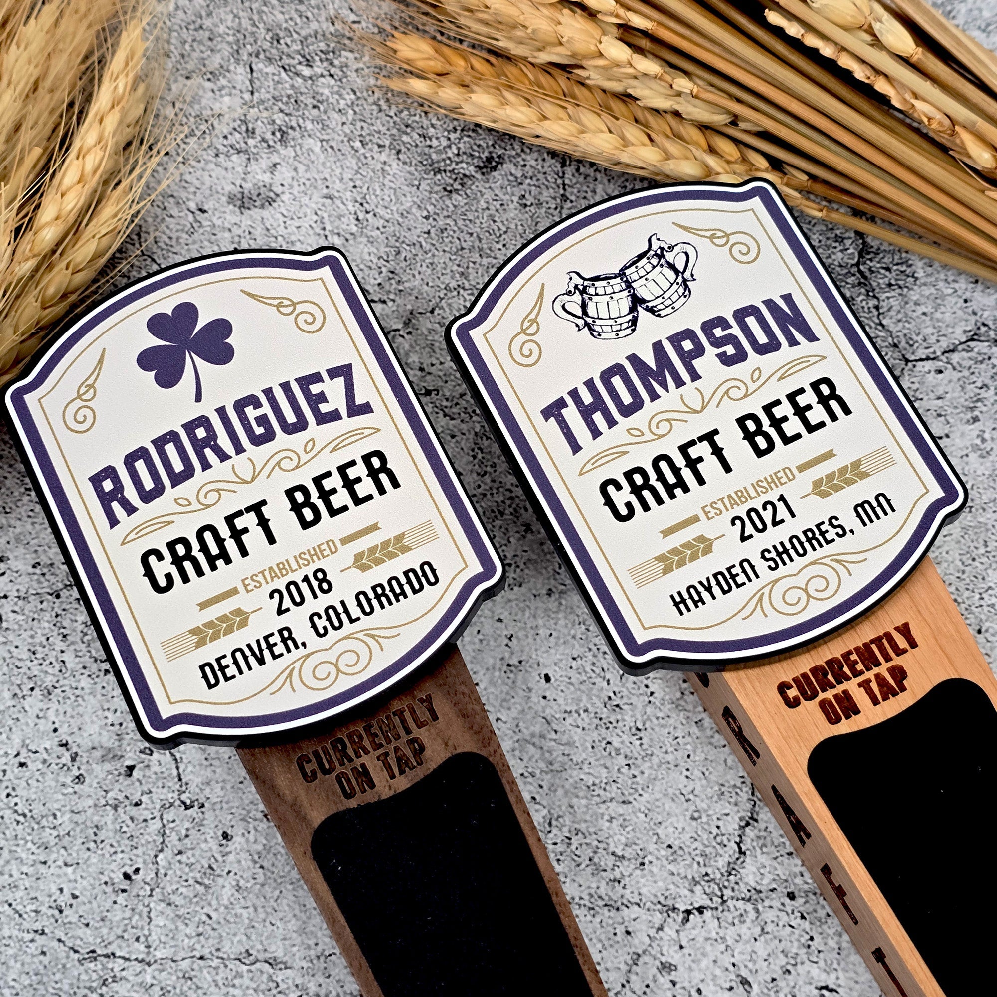 Craft Beer Edition - Custom Color Logo Chalkboard Tap Handle - Custom Brew Gear