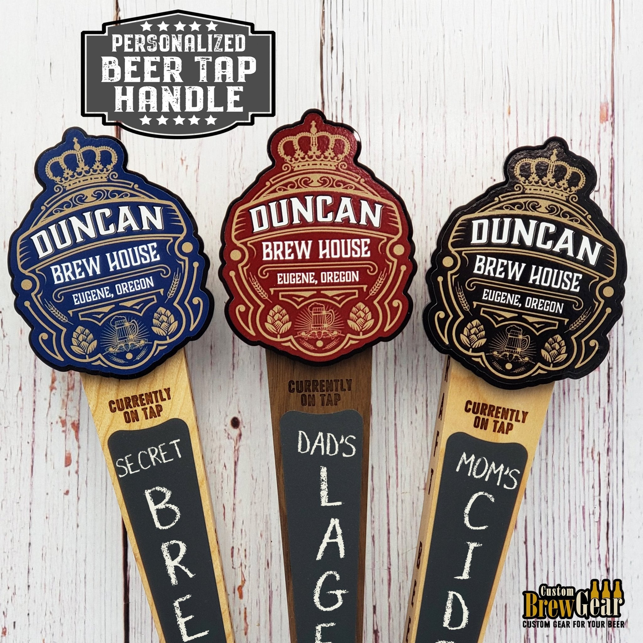 Crown Edition - Custom Beer Tap Handle - Custom Brew Gear