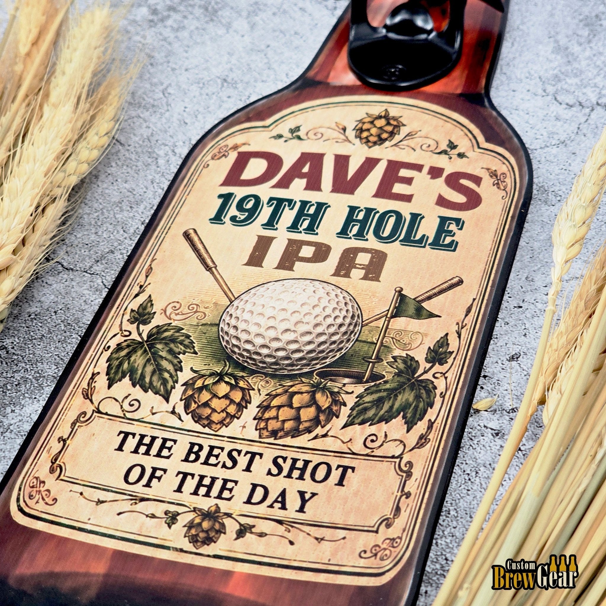 Custom Bottle Opener-19th Hole Golf Edition - Custom Brew Gear