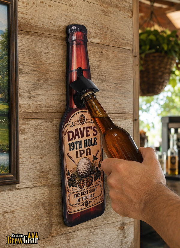 Custom Bottle Opener-19th Hole Golf Edition - Custom Brew Gear