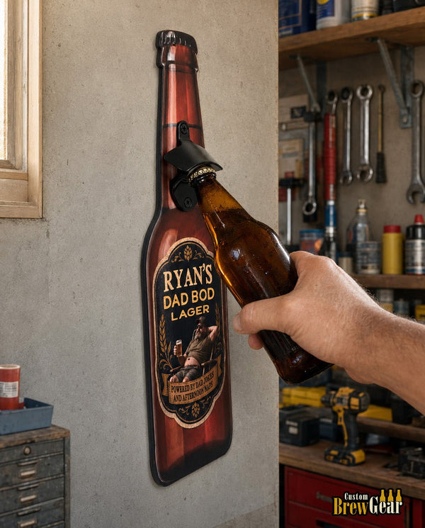Custom Bottle Opener-Dad Bod Edition - Custom Brew Gear