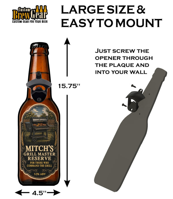 Custom Bottle Opener-Grill Master Edition - Custom Brew Gear