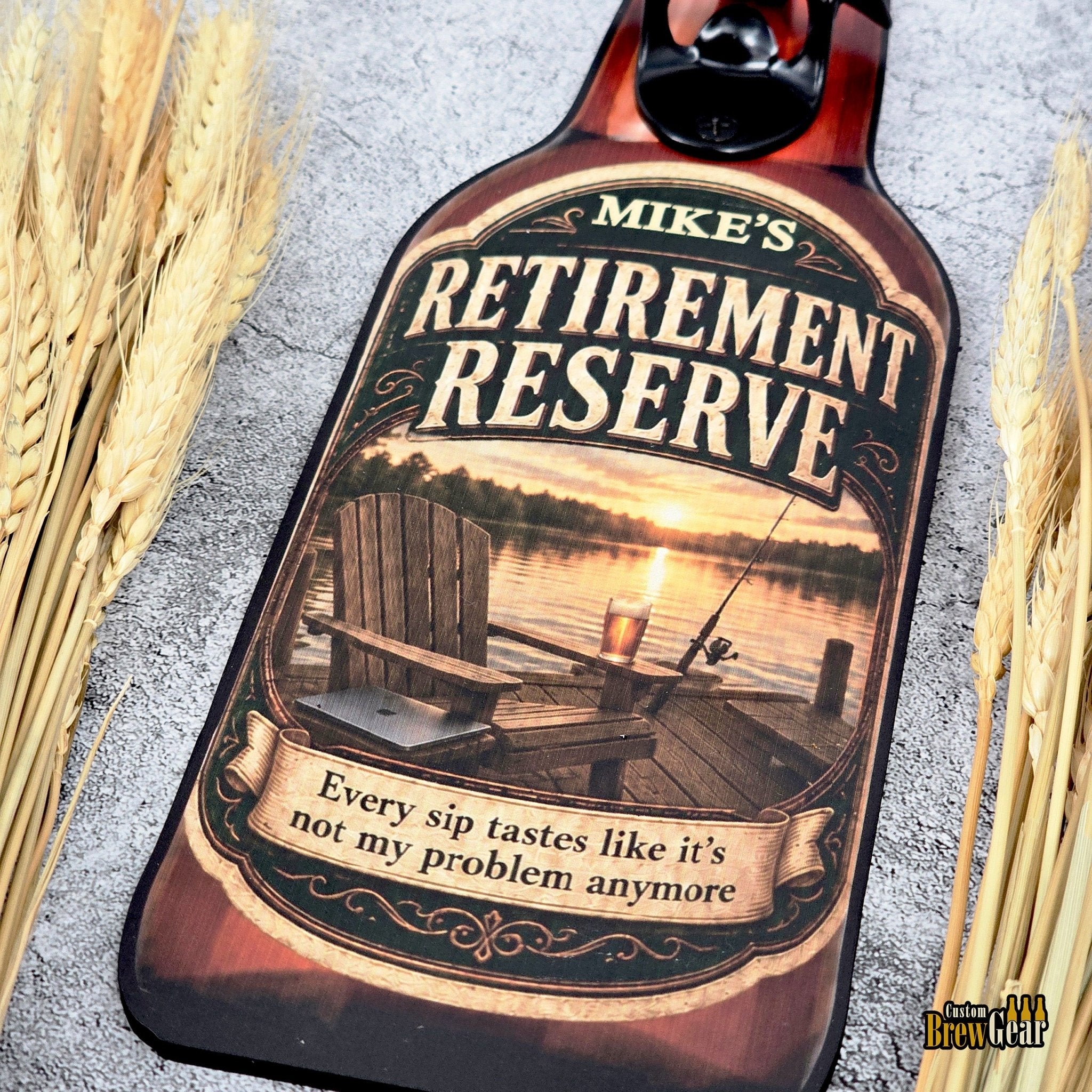 Custom Bottle Opener-Retirement Edition - Custom Brew Gear
