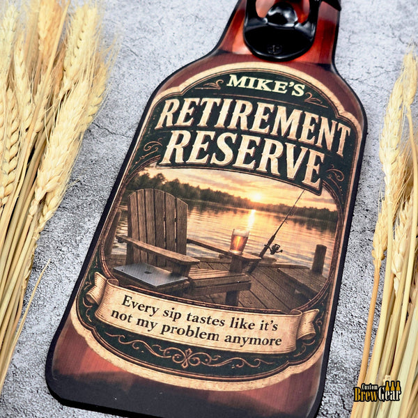Custom Bottle Opener-Retirement Edition - Custom Brew Gear