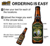 Custom Bottle Opener-Round Photo Edition - Custom Brew Gear