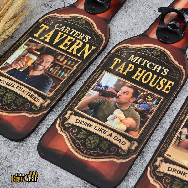 Custom Bottle Opener-Square Photo Edition - Custom Brew Gear
