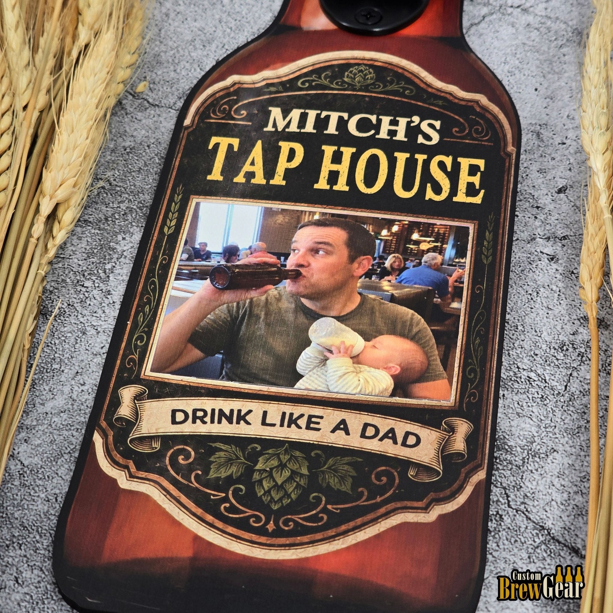 Custom Bottle Opener-Square Photo Edition - Custom Brew Gear