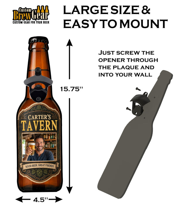Custom Bottle Opener-Square Photo Edition - Custom Brew Gear