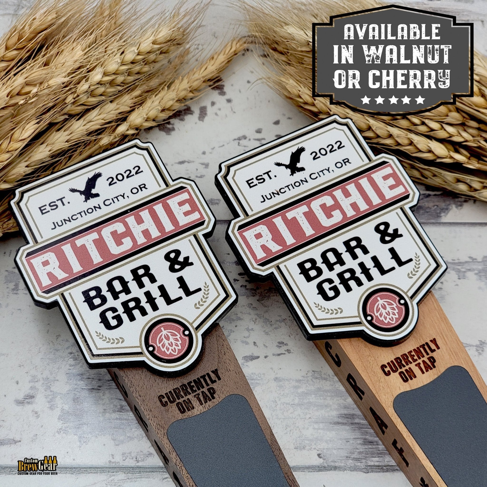 Custom Chalkboard Beer Tap Handle - Eagle Edition - Custom Brew Gear