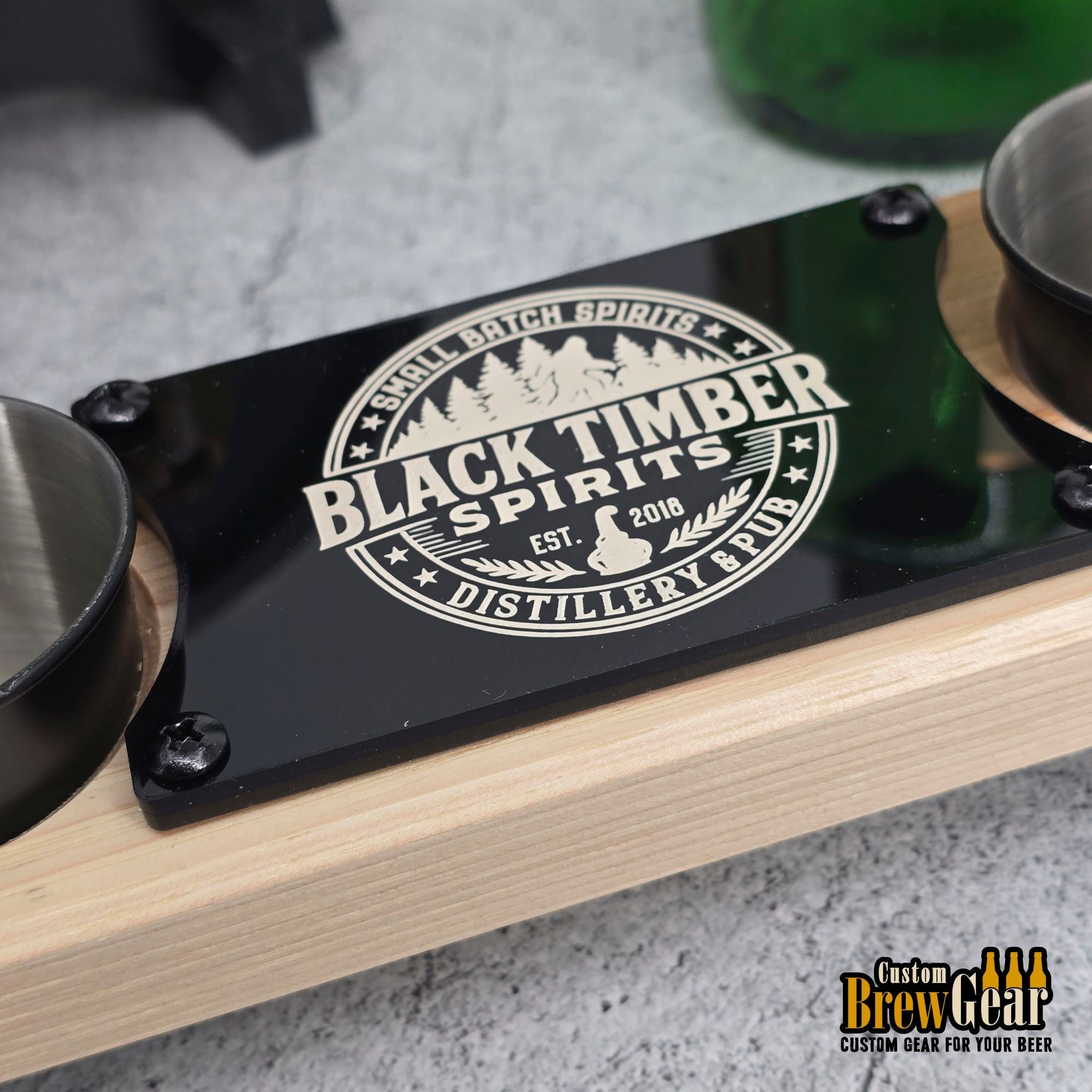Custom Distillery Shot Glass Flight - Custom Brew Gear