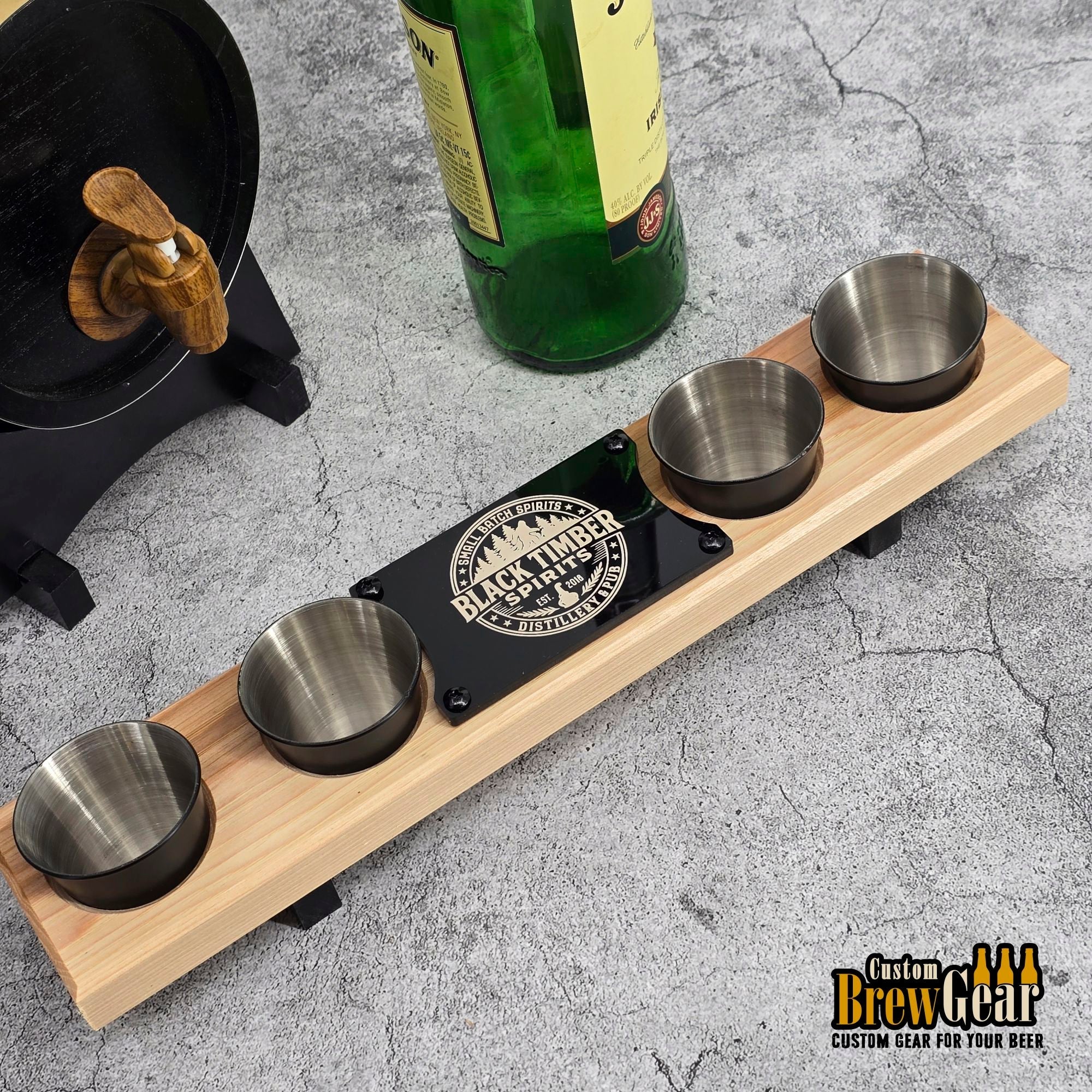 Custom Distillery Shot Glass Flight - Custom Brew Gear