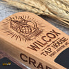 Custom Engraved Paddle Style Tap Handle – Engraved Wood Kegerator Handle with Chalkboard - Custom Brew Gear