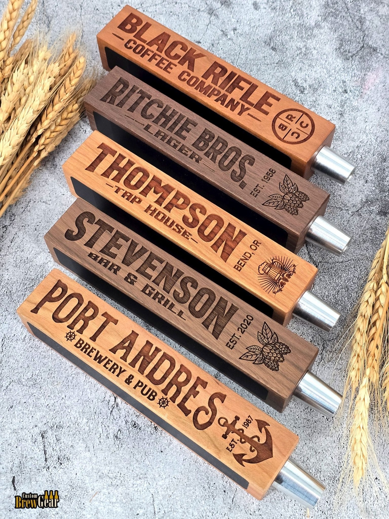 Custom Square Beer Tap Handle with Chalkboards - Custom Brew Gear
