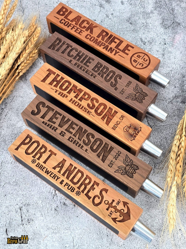 Custom Square Beer Tap Handle with Chalkboards - Custom Brew Gear