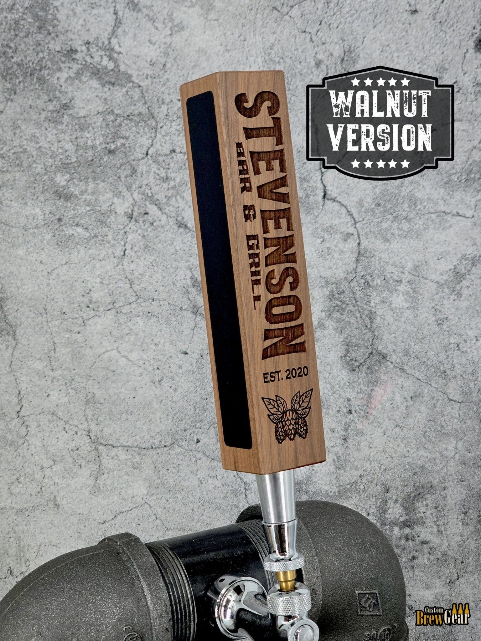 Custom Square Beer Tap Handle with Chalkboards - Custom Brew Gear