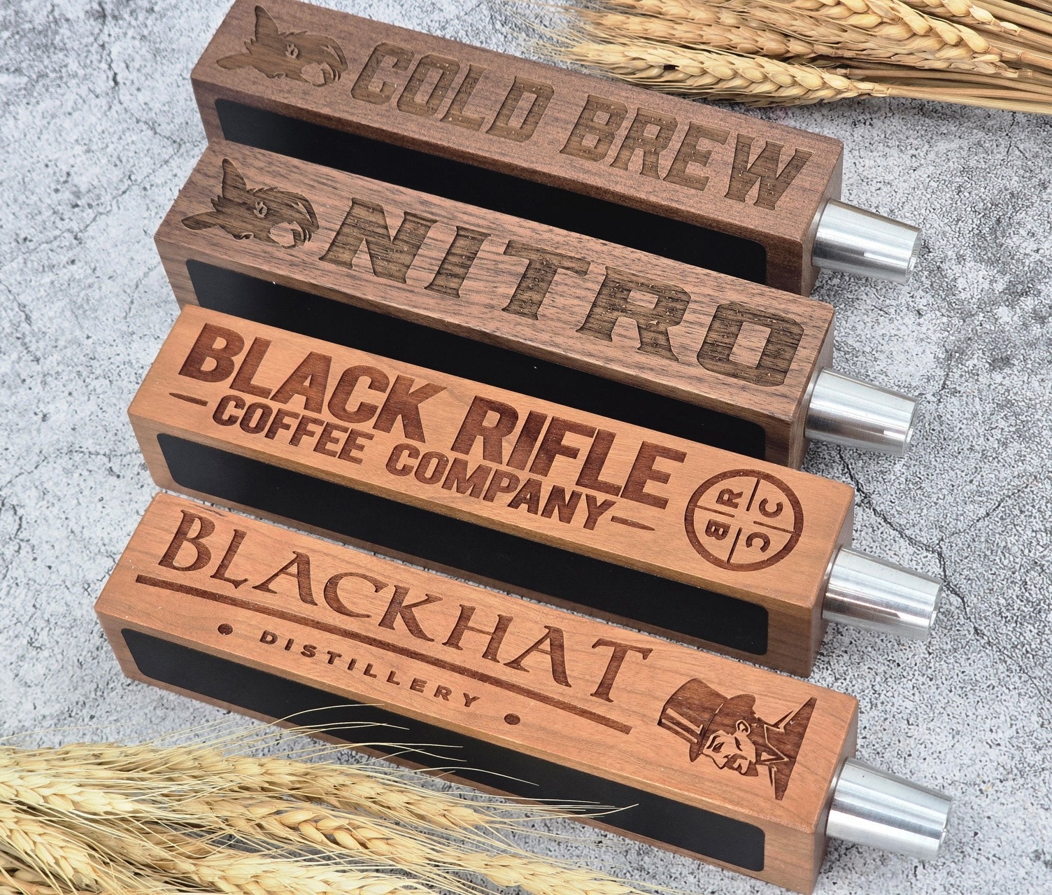 Custom Square Beer Tap Handle with Chalkboards - Custom Brew Gear
