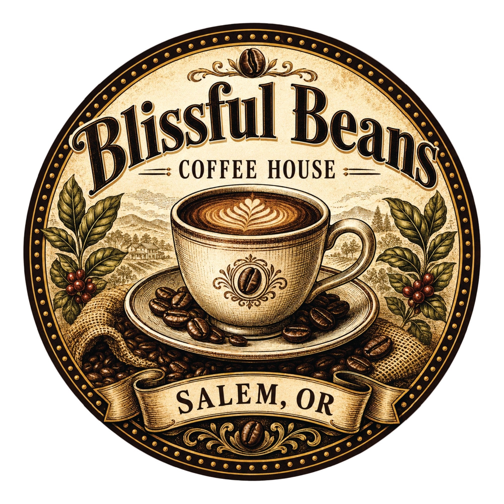 Custom Tap Handle Prompt - Coffee House Edition - Custom Brew Gear
