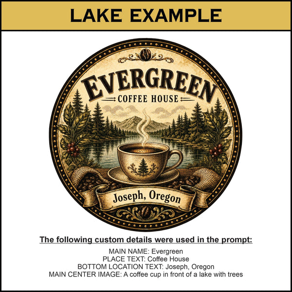 Custom Tap Handle Prompt - Coffee House Edition - Custom Brew Gear