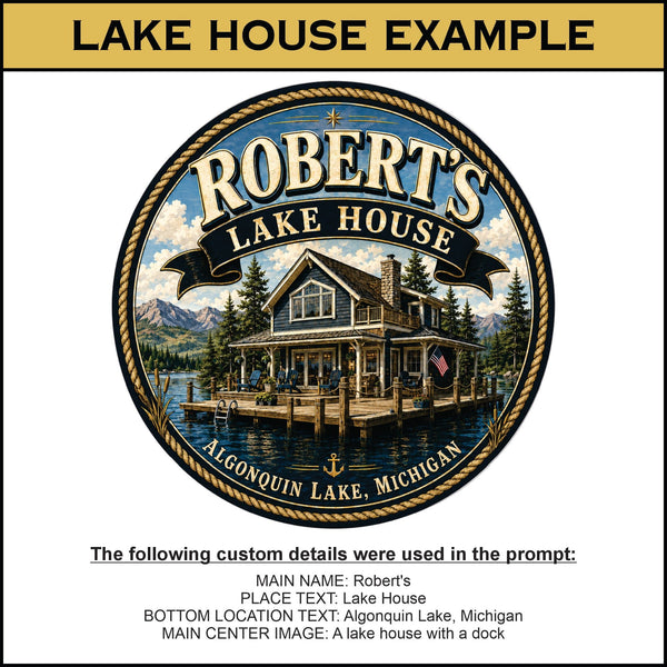 Custom Tap Handle Prompt - Lake House Edition - Custom Brew Gear