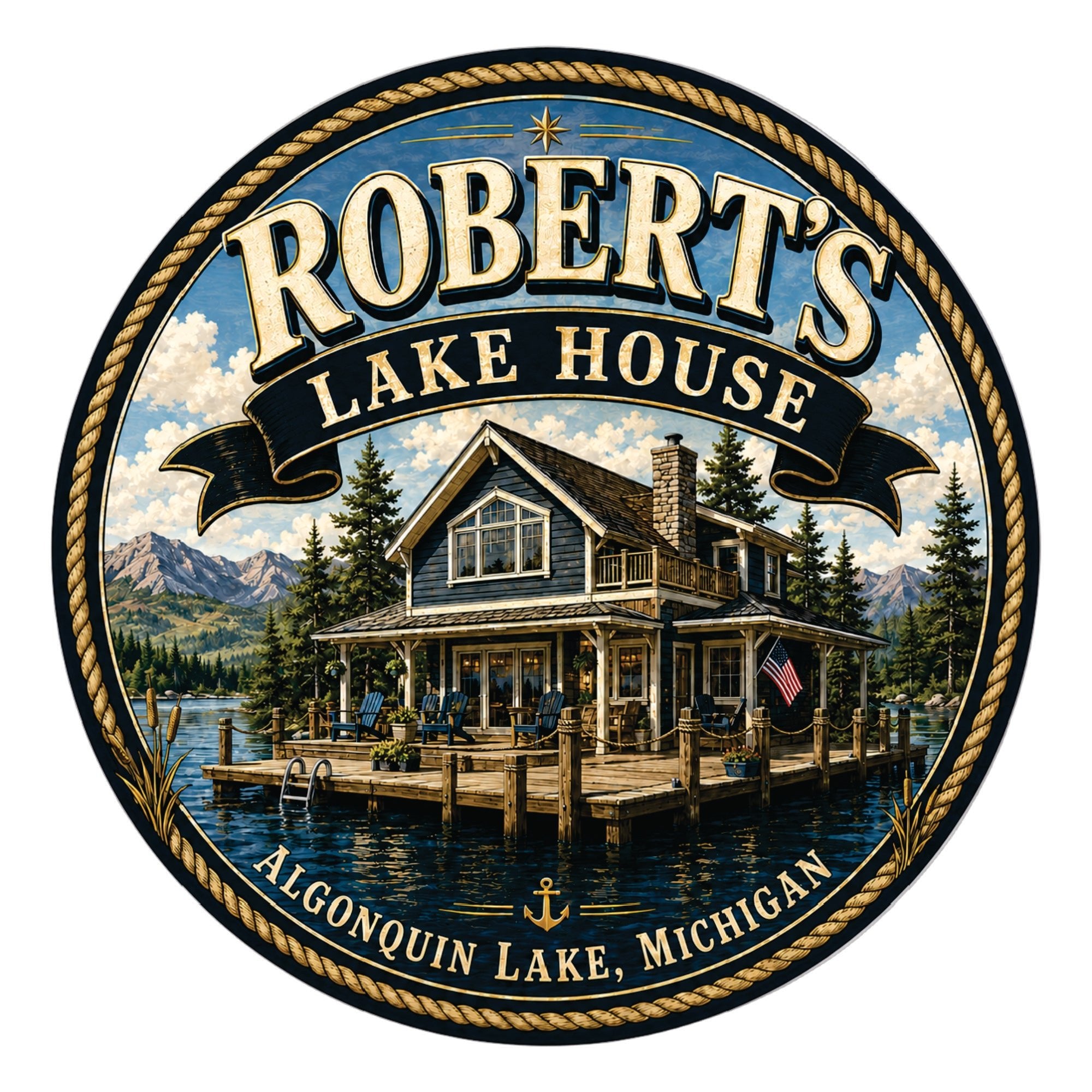 Custom Tap Handle Prompt - Lake House Edition - Custom Brew Gear