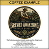 Custom Tap Handle Prompt - Round Dark Logo - Custom Brew Gear
