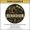 Custom Tap Handle Prompt - Round Dark Logo - Custom Brew Gear