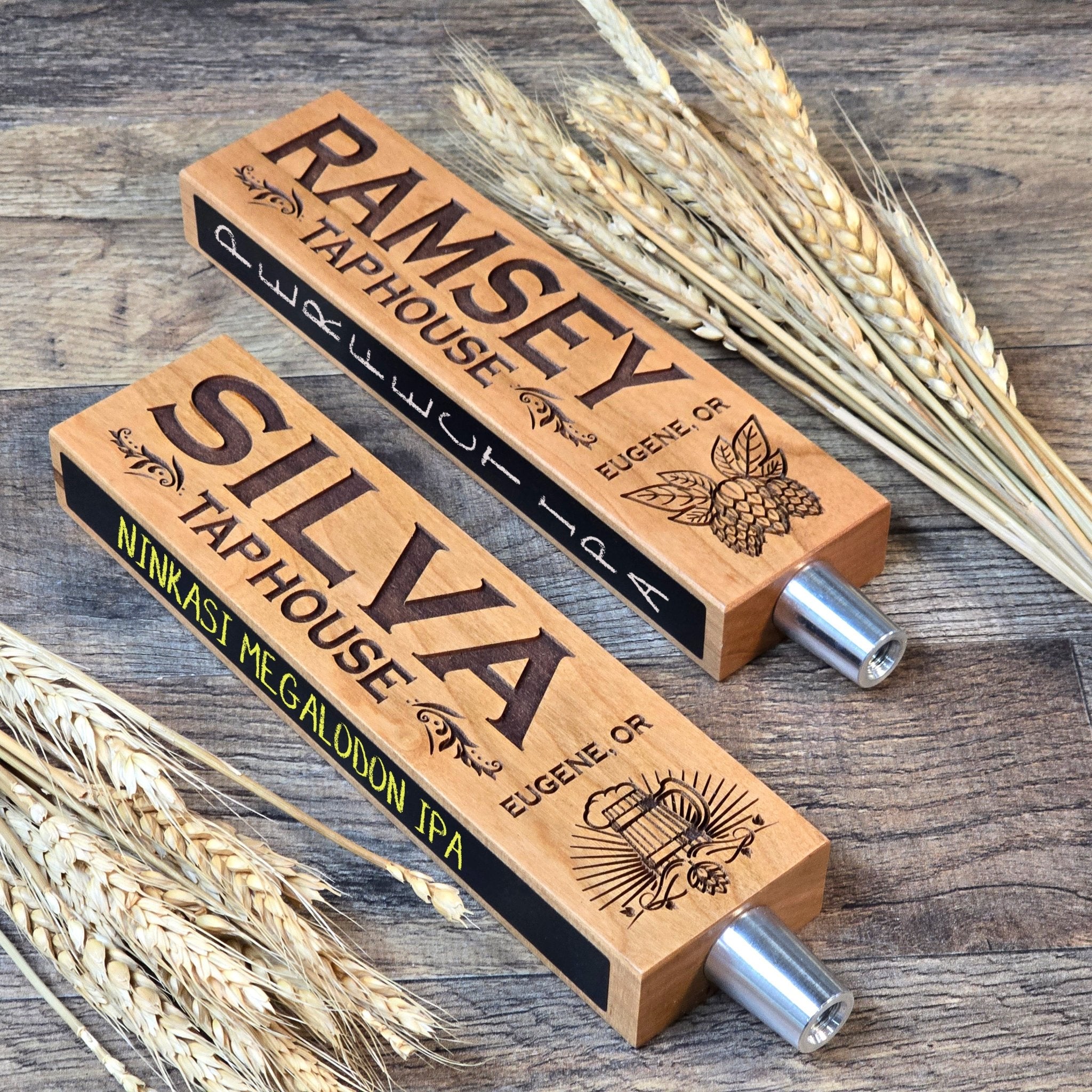 Engraved Personalized Tap with Side Chalkboards - Custom Brew Gear