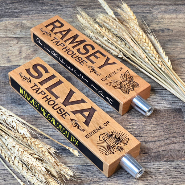 Engraved Personalized Tap with Side Chalkboards - Custom Brew Gear