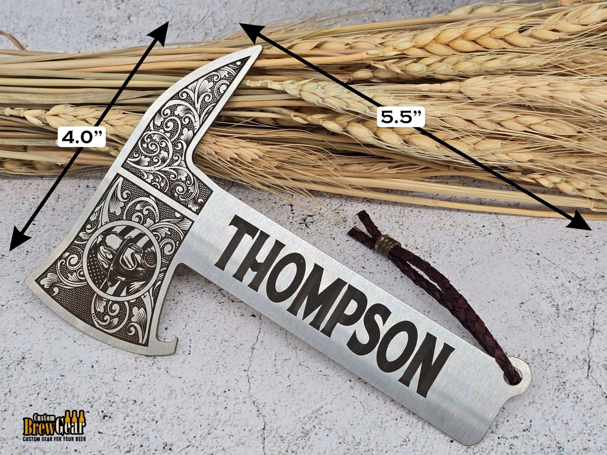 Firefighter Axe Bottle Opener and Coin Gift Set - Custom Brew Gear