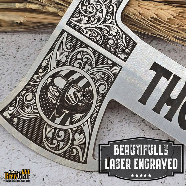Firefighter Axe Bottle Opener and Coin Gift Set - Custom Brew Gear