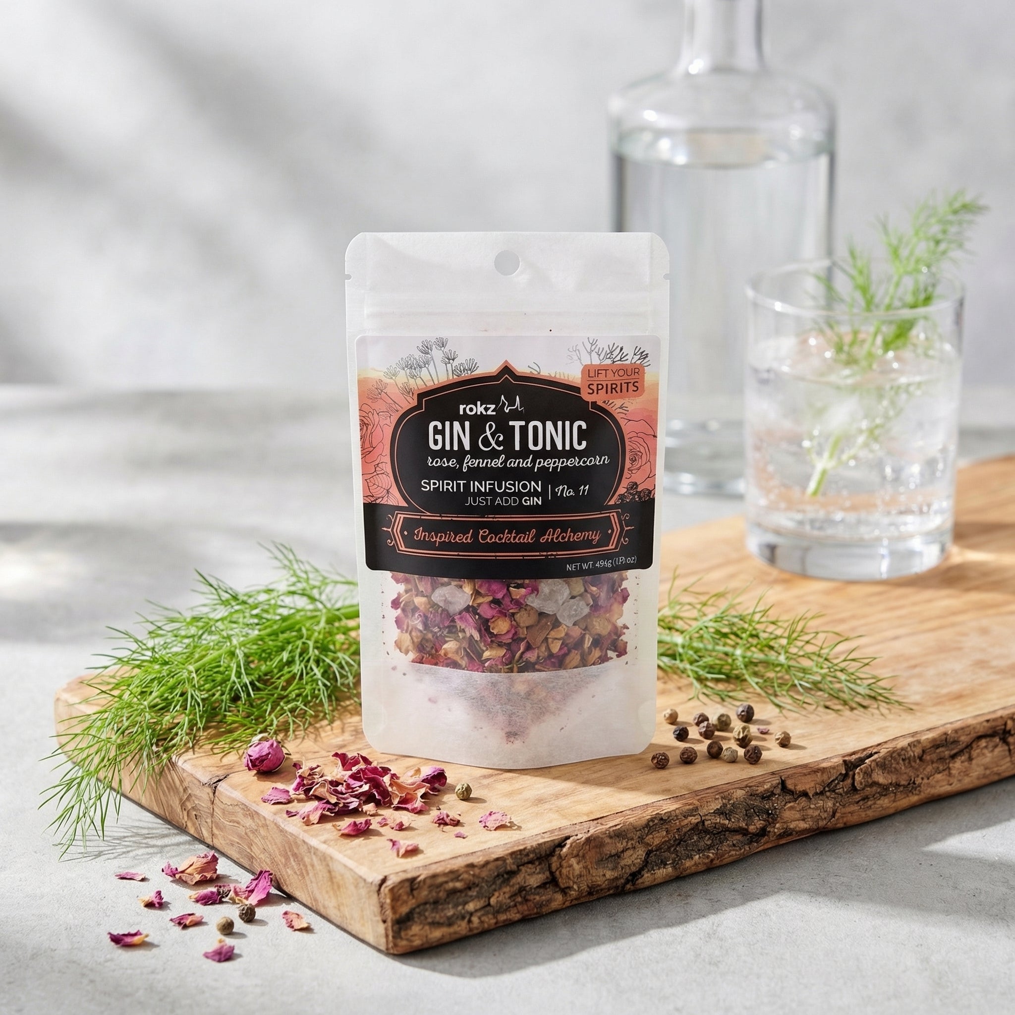 Gin & Tonic Cocktail - Mocktail Infusion Refill - Custom Brew Gear