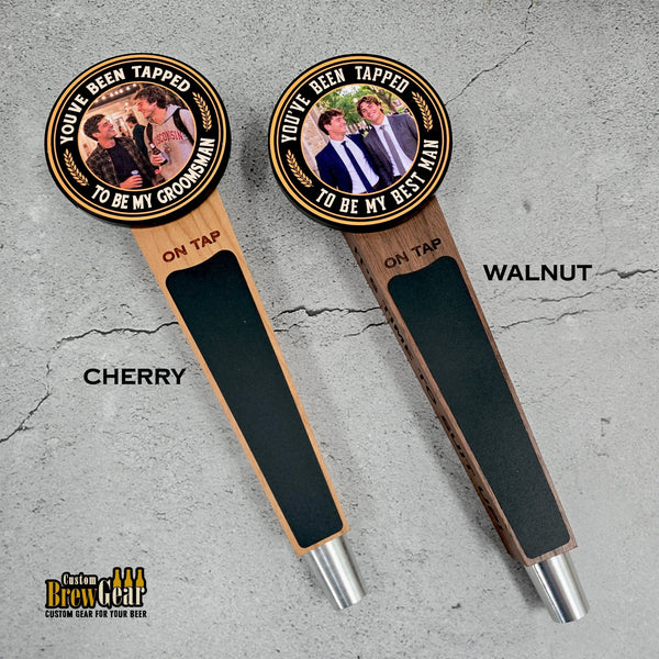 Groomsman Proposal Photo Tap Handle - Custom Brew Gear
