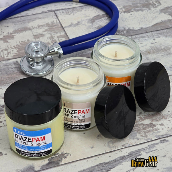Handmade by Nurses – Funny Medical Candle Gift Set for Doctors & Healthcare Workers - Custom Brew Gear