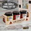 Medical Lab Sample Candles Gift Set in Wooden Crate - Custom Brew Gear