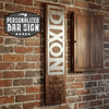 Personalized Bar Sign – Custom Stainless Steel & Wood Tap House Sign - Custom Brew Gear