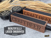 Personalized Beer Tap Handle – Black Label Round Edition - Custom Brew Gear