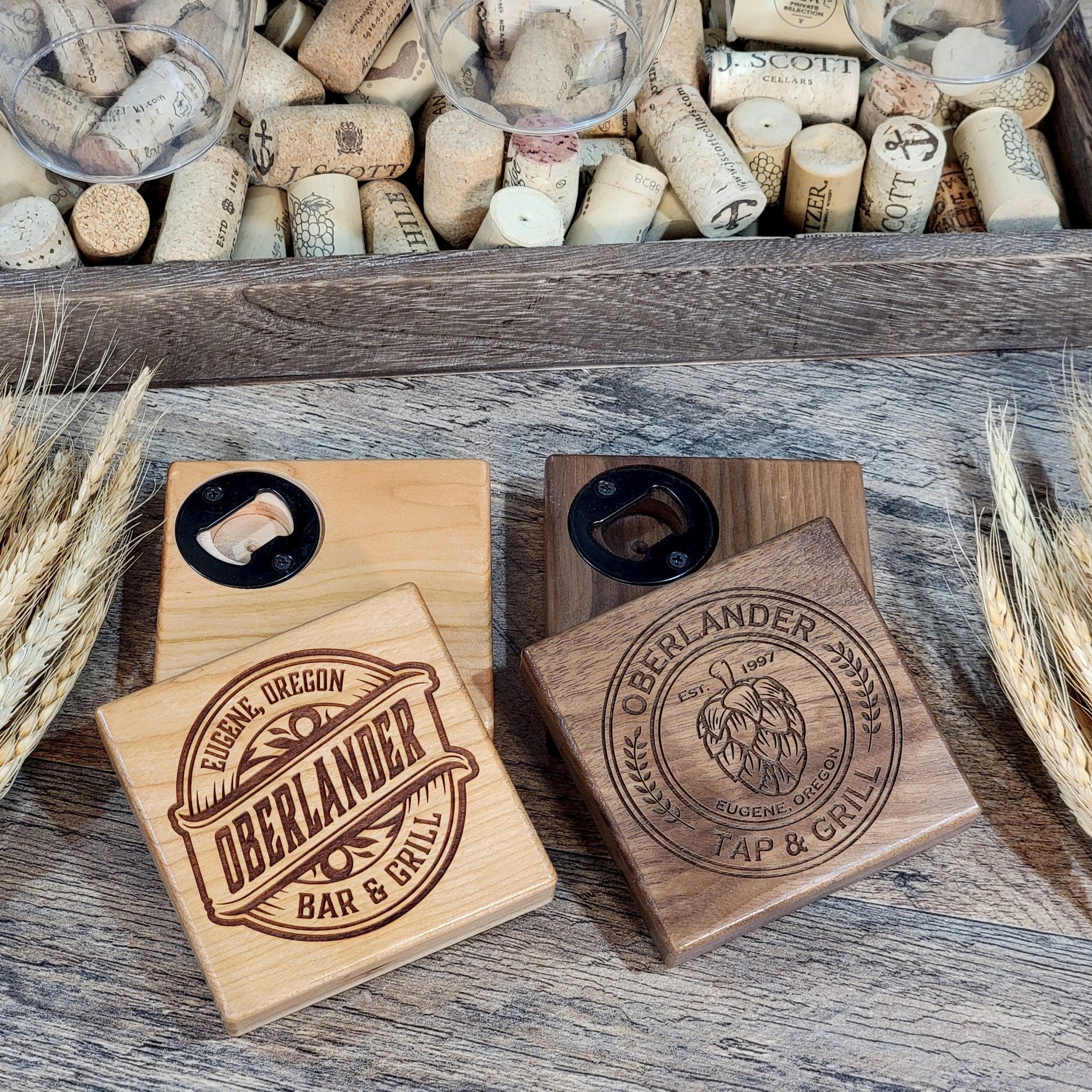 Personalized Coaster with Opener - Custom Brew Gear