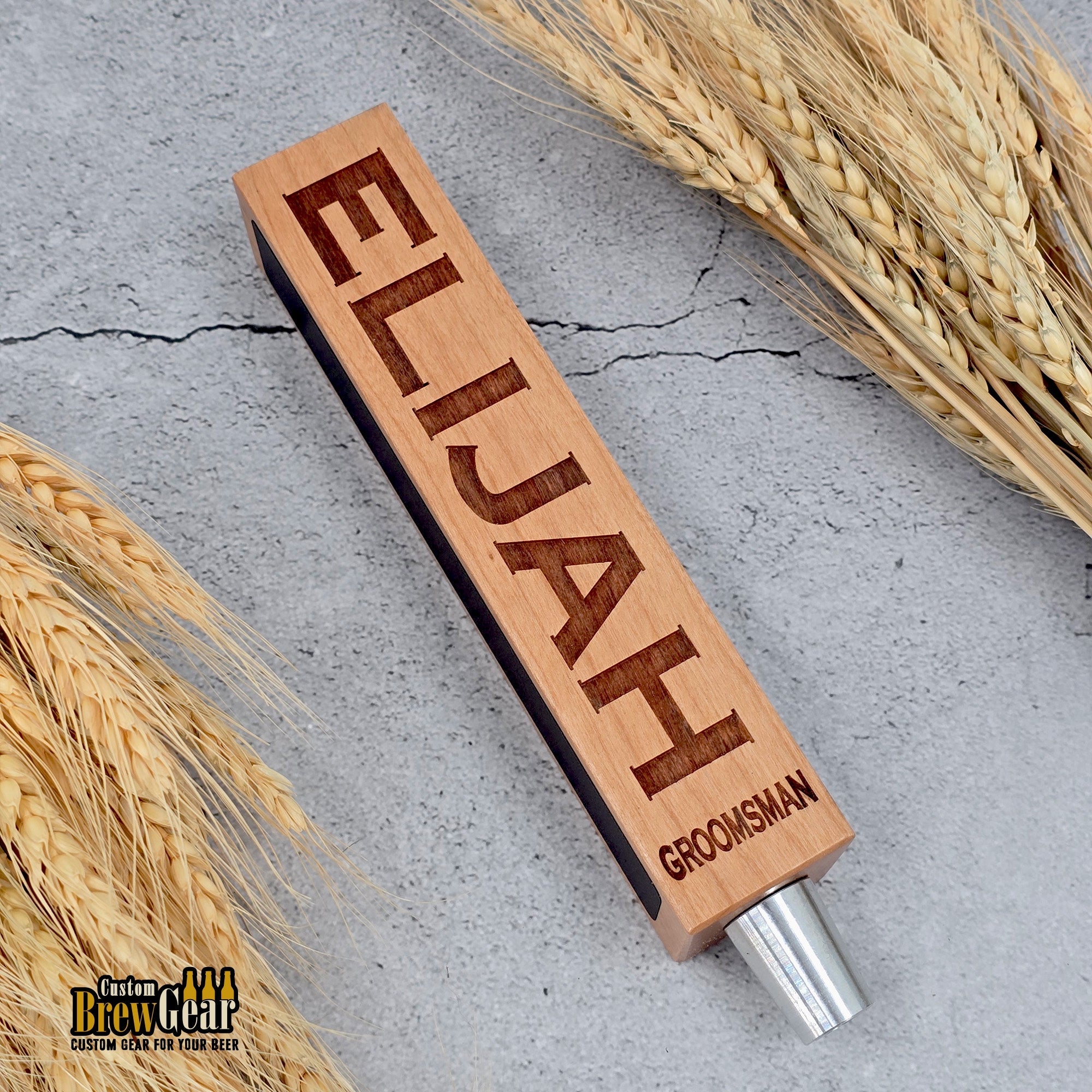 Personalized Groomsmen Beer Tap Handle - Custom Brew Gear