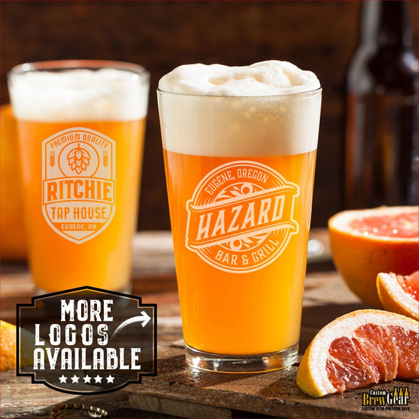 Personalized Pint Glass - Custom Brew Gear